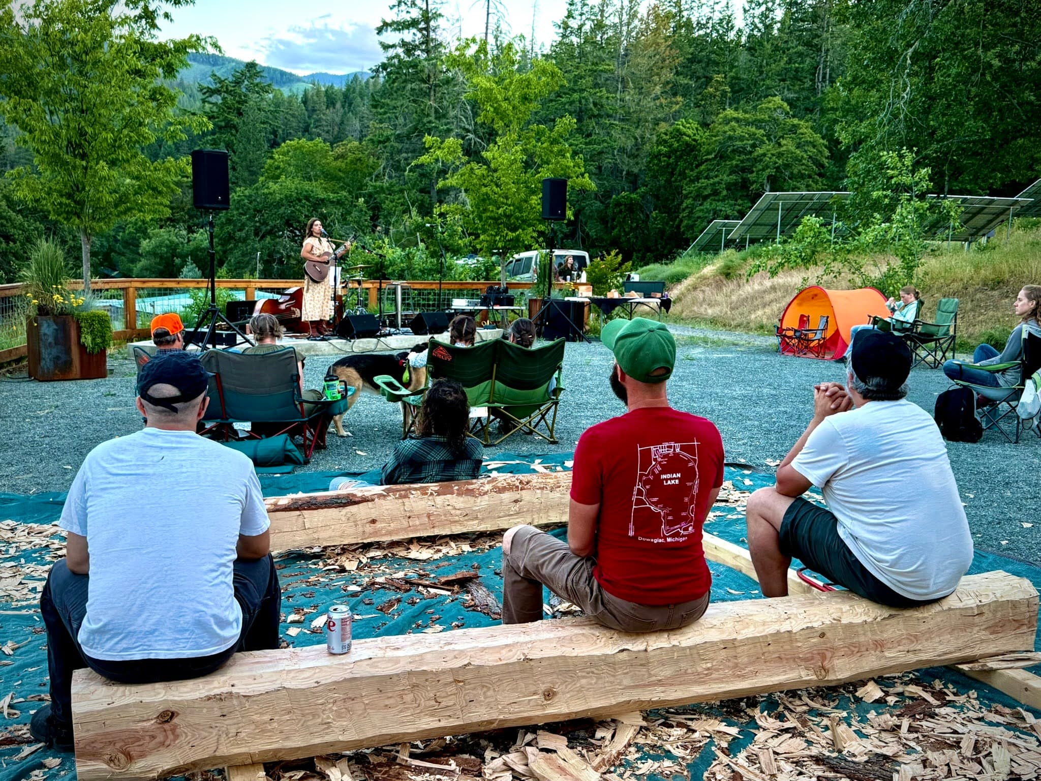 Timber framing workshop at Yale Creek Ranch