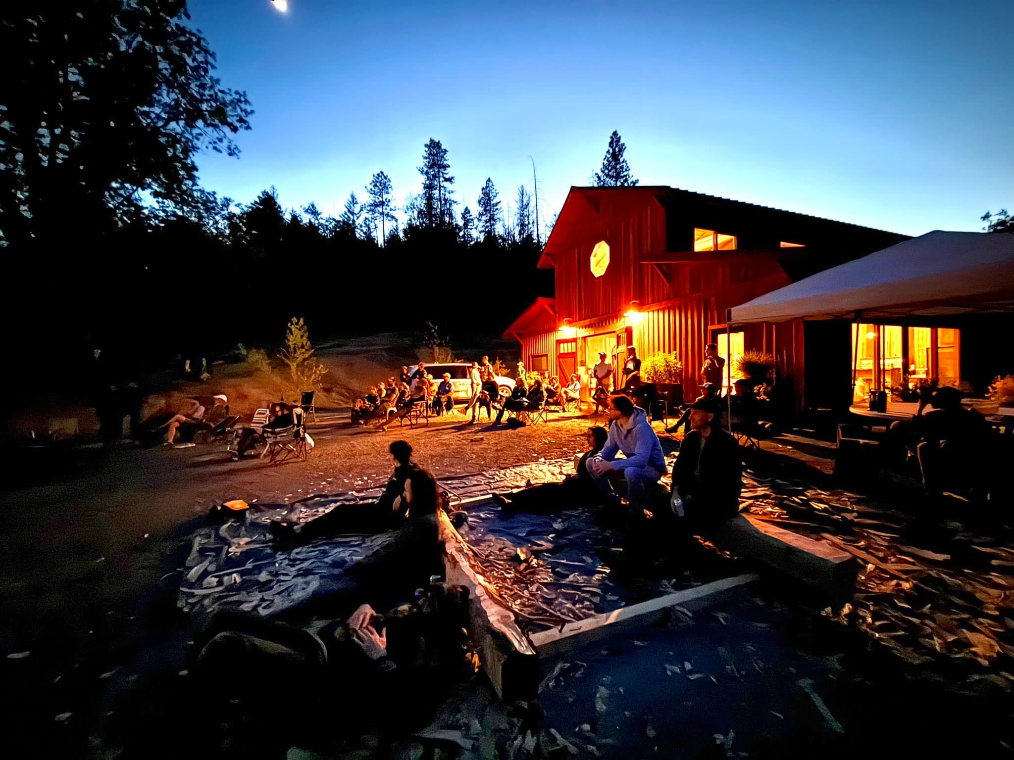 Timber framing workshop at Yale Creek Ranch