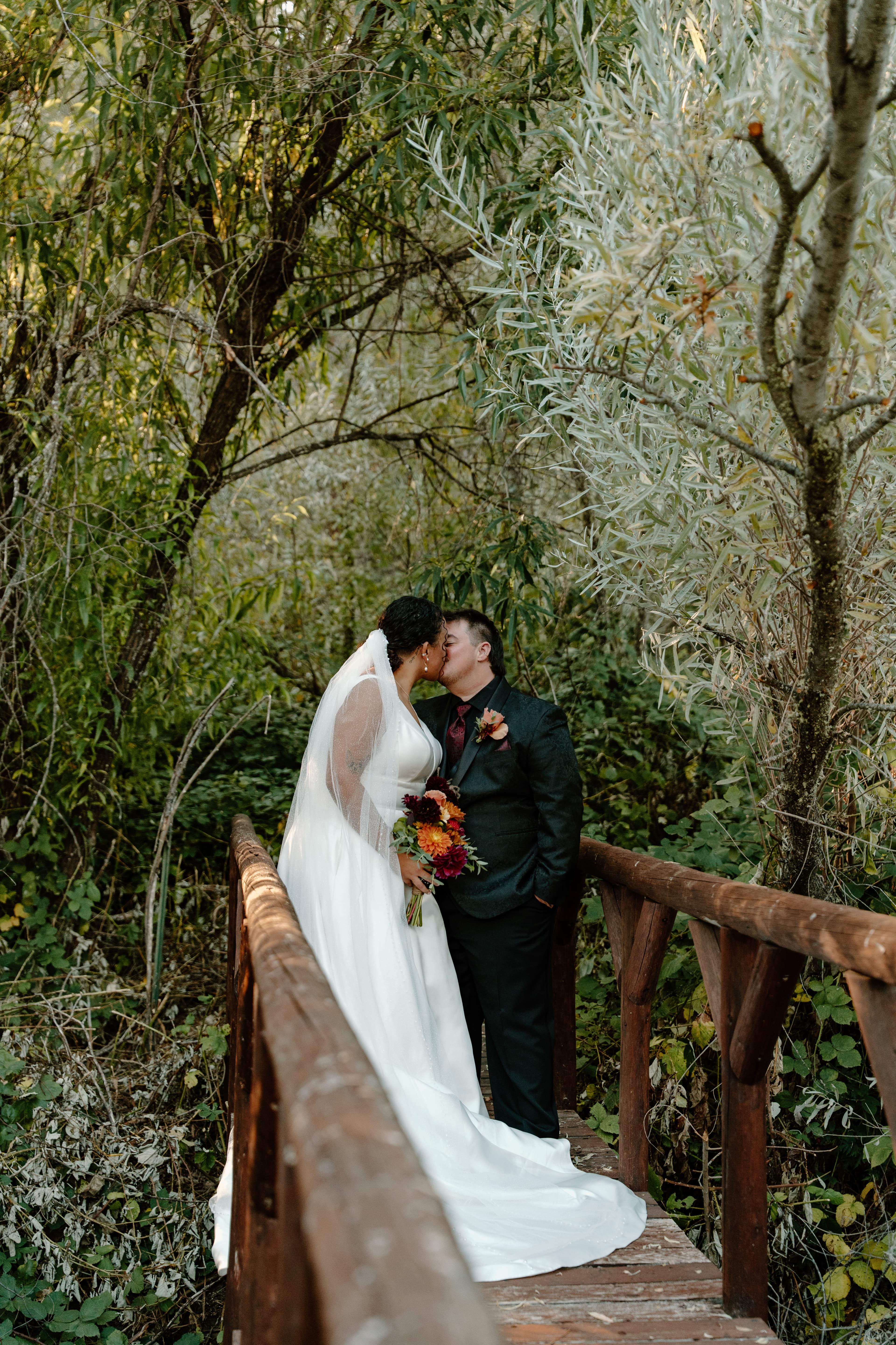 Outdoor wedding gathering at Yale Creek Ranch